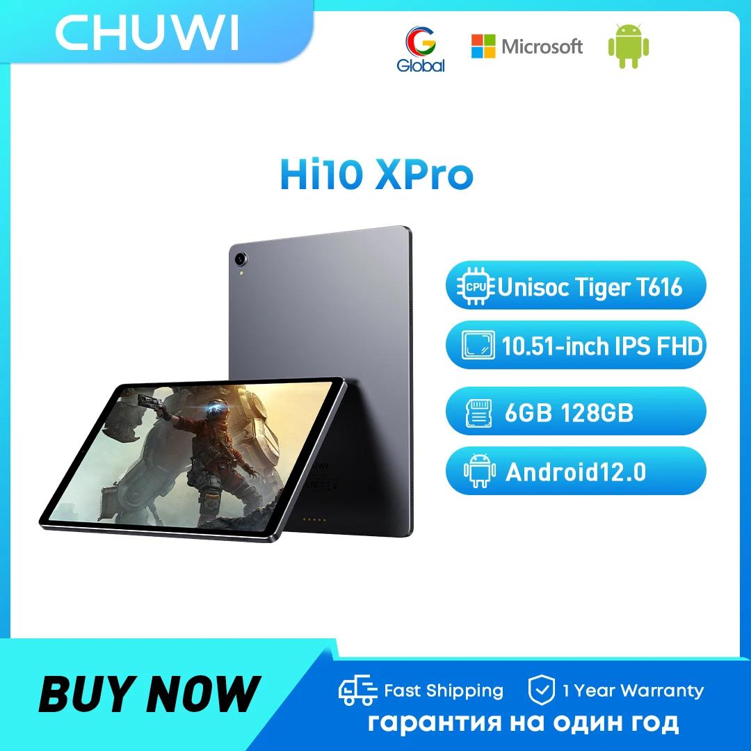 CHUWI HiPad XPro º, 10.51 ġ FHD IPS ÷, 6GB RAM, 128GB ROM, Unisoc T616 Qcta ھ, 13MP + 5MP ī޶, ȵ̵ 12 е,